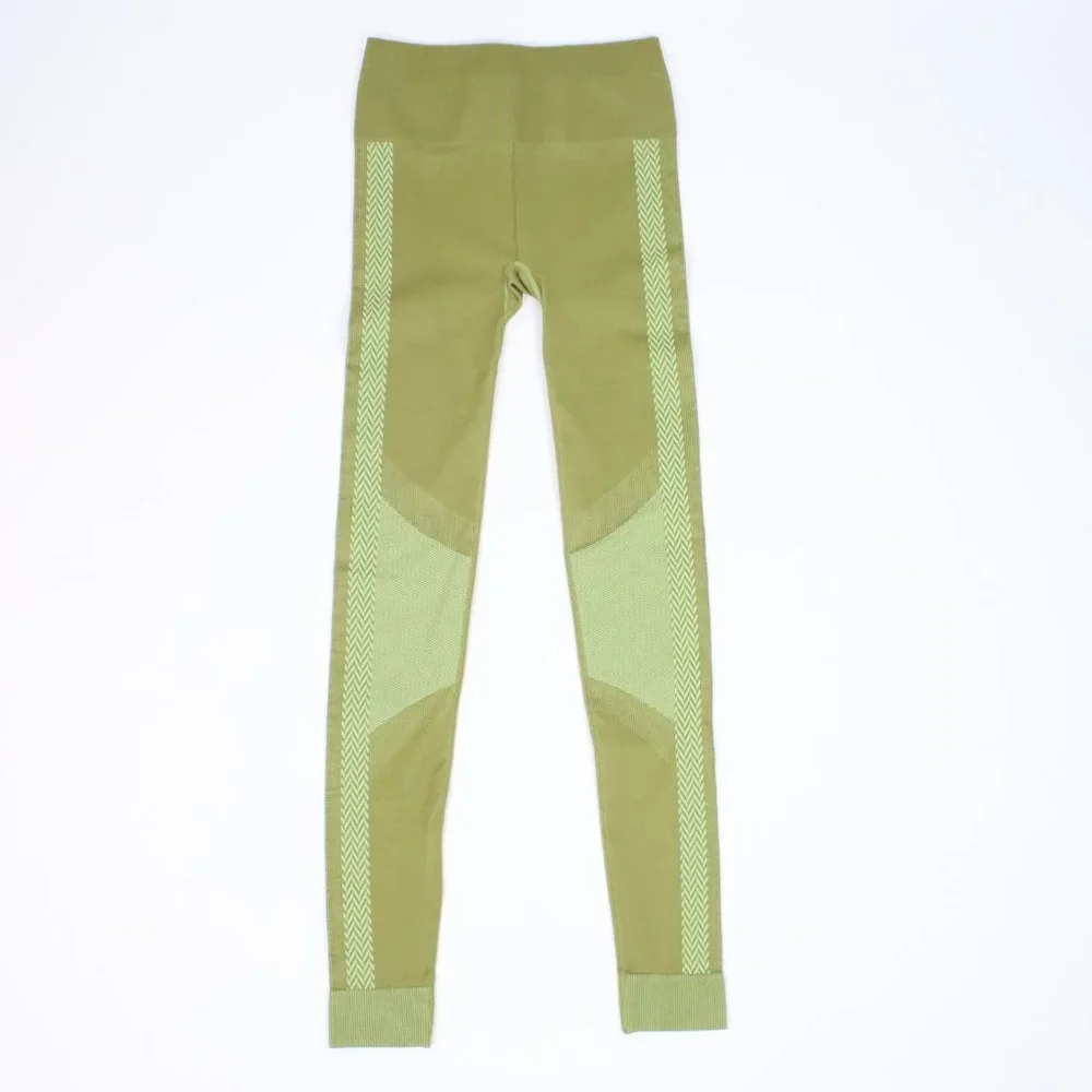 Fabletics Womens XS High-Waisted Seamless Check Colorblock Leggings - Picture 2 of 5